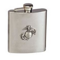 Marine Corps Logo Stainless Steel Flask